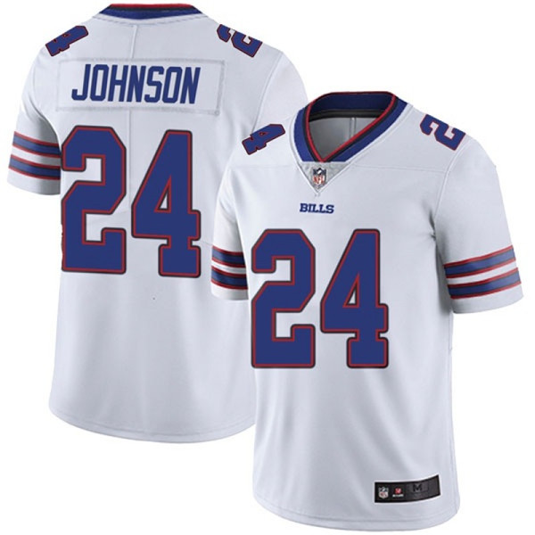 Men's Buffalo Bills #24 Taron Johnson White NFL Vapor Untouchable Limited Stitched Jersey